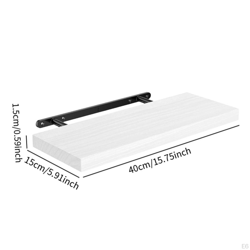 Shelf for Wall Mounted Wood Shelf,Multipurpose Decorative with Invisible Bracket Bedroom
