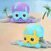 Осьминог Водные Игры Игрушка для Ванной для Младенцев и Малышей Плавающая и Ползающая Фиолетовый Синий Пластик