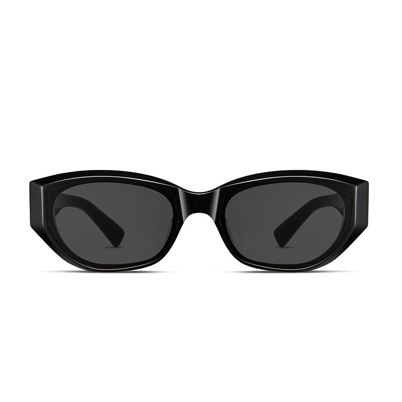 New Korean-style acetate sunglasses for sun protection p1005Retro Oval UV Protection Sunglasses for Women