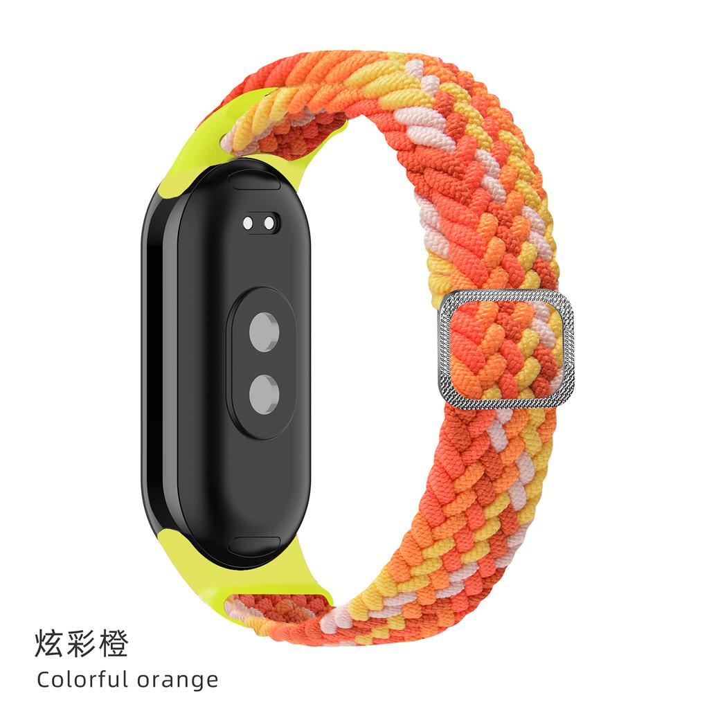 Ремешок для Xiaomi Mi Band 10 9 8 Эластичный плетеный Solo Loop Регулируемая пряжка Замена correa bracelet для Miband 4 3 5 6 7