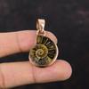 Кулон из аммонита, медный кулон, драгоценный камень, медные украшения, кулон ручной работы, кулон из аммонита, подарок для женщин, кулон с целебным камнем