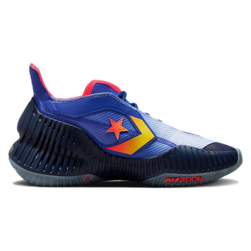 Converse All Star BB Prototype CX Стильные и Универсальные Нескользящие Полувысокие Баскетбольные Кроссовки Унисекс Сине-желтые