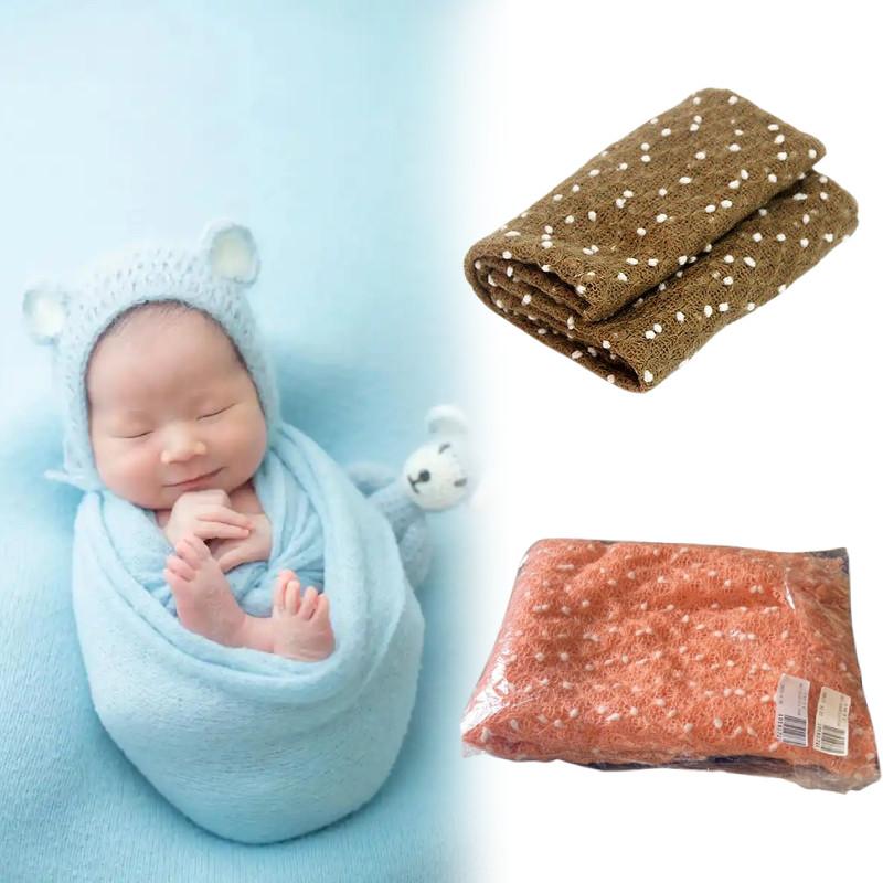Baby Photography Newborn Blanket Knit Stretch Wrap Infant Photoshoot Tool Prop