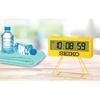 Seiko Clock Digital Mini Timer Alarm Clock, Yellow, 158 x 176 x 65 mm, SQ817Y