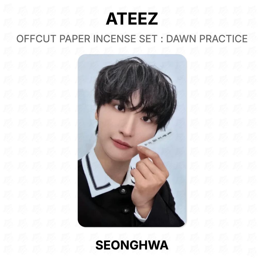 ATEEZ НАБОР БУМАЖНЫХ ИНСЕНСОВ ИЗ ОБРЕЗКОВ : DAWN PRACTICE Официальная фотокарточка