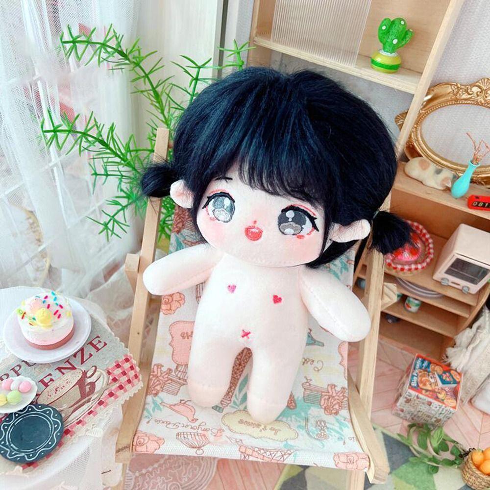 Модная плюшевая 20-сантиметровая хлопковая кукла, мягкая набивная, можно придать А-образную форму, куклы для переодевания, мультяшная аниме, милая плюшевая игрушка
