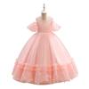 6-12Y Teenage Bridesmaid Girl Long Evening Dress Children Kids Dresses for Girls Graduation Communion Gown Prom Party Lace Dress