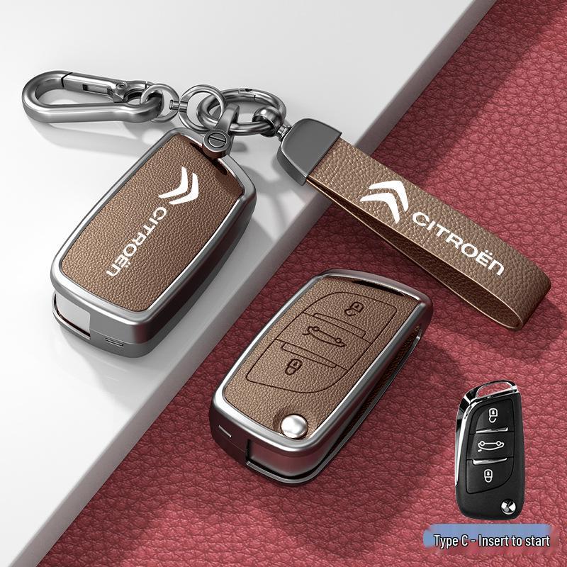 Чехол и пряжка для автомобильного ключа для моделей Citroen C3XR, C4L, Tianyi, C5, C4 Sega, Elysee, C6