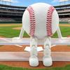 Sports Ball Figure Desk Decor with Articulating Legs 3D Printed Sitting