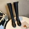 Fashion Black Round Toe Warm Long Boots for Women Trend 2025 Cosplay Boot Y2k Gyaru Waterproof Gothic Sale Knee High Shaft Shoes Woman