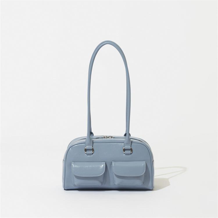 Женская сумка через плечо с множеством карманов и карманами под мышками из высококачественной вощеной кожи, дорожная, для боулинга, портативная, новая