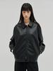 NOUVE Soft Leather Blouson - Black