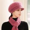 Шапка женская осенне-зимняя утепленная шапка модная защитная шапка для ушей плюшевая универсальная шерстяная шапка вязаная шапка