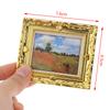 Dollhouse Miniature 1:12 Mini Decorative Accessories Antique Frame Oil Painting