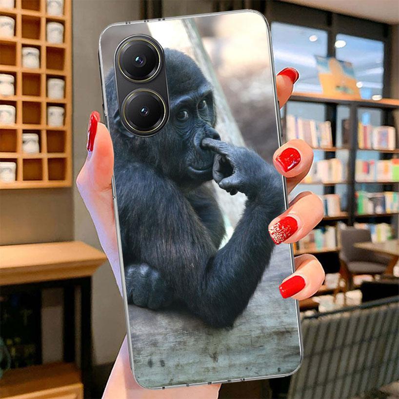Monkey Memes Phone Case For Xiaomi Poco F7 Ultra X7 X6 X5 Pro M7 Redmi 15C 15 13C 13 12C 12 10C 10 9A 9C 9T 9 Shell Poco F7 Ultr