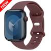 Силиконовый ремешок для Apple Watch 44 мм 45 мм 41 мм 40 мм 49 мм 42 мм 38 мм 46 мм, спортивный браслет для iWatch Series Ultra 2 SE 10 9 8 7 6 5