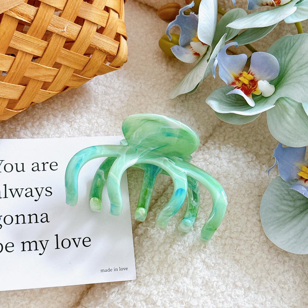 Элегантная смоляная заколка-краб для волос в уникальных цветочных и геометрических дизайнах для женщин