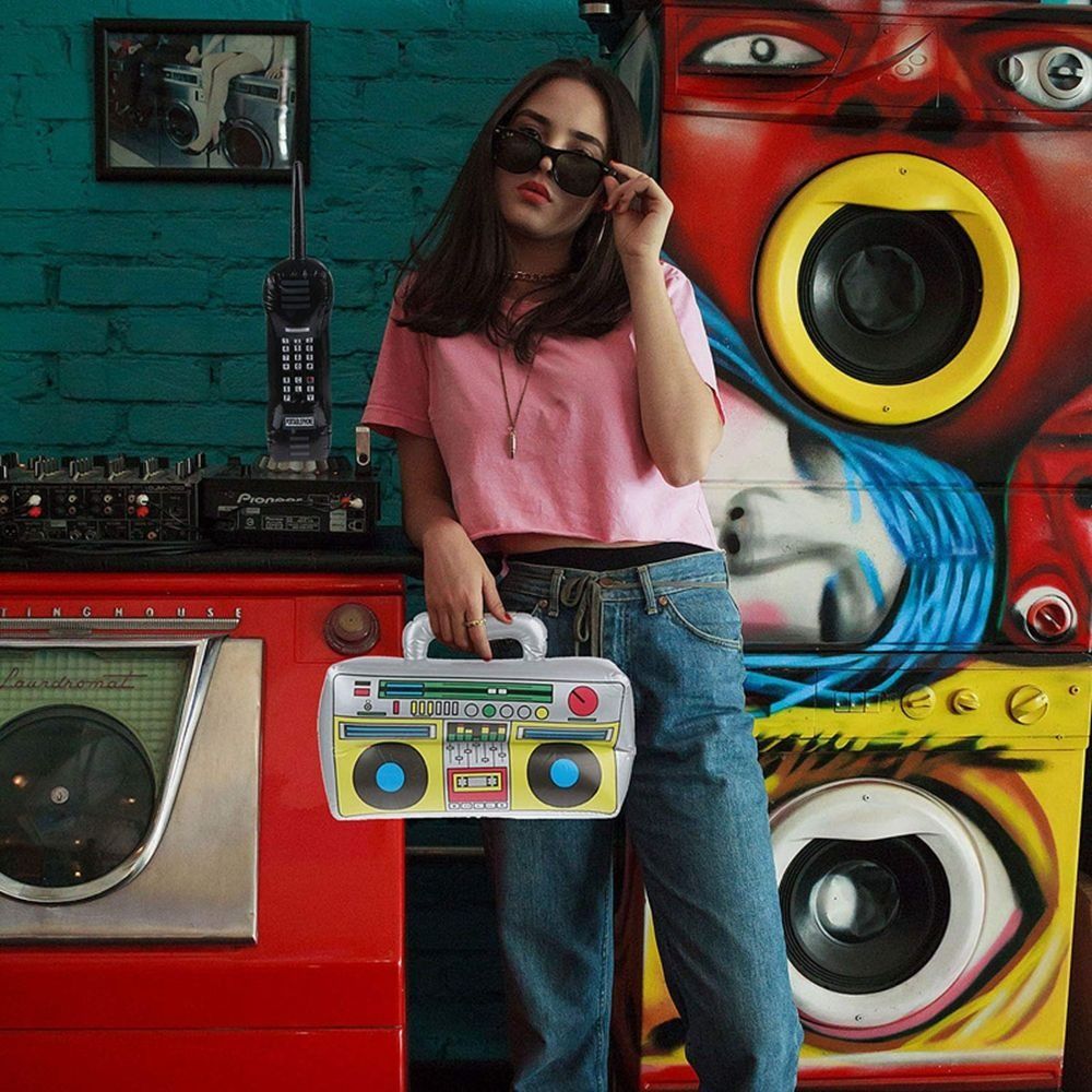 Музыкальные инструменты Игрушки Инструмент Гавайская гитара Игрушки Надувной гитарный шар Микрофон Воздушные шары