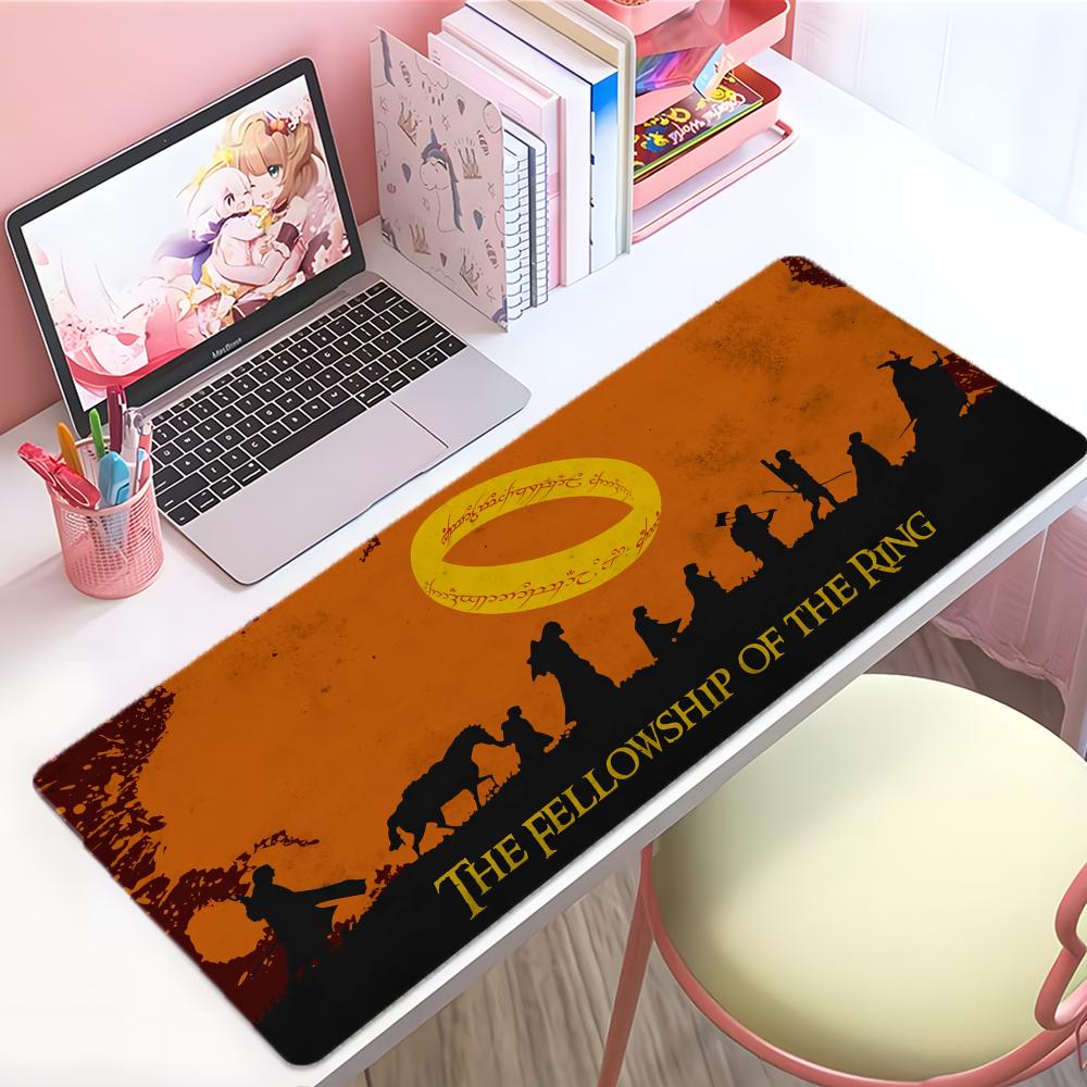 Epic Fantasy Movie Rrings Of The Lords Mouse Pad Large Thick Desk Pad Stitched Edges Gaming Mouse Mat For Pc