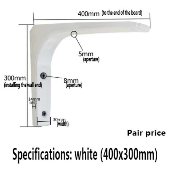 2 шт./лот настенная плавающая полка с распоркой, декоративные кронштейны для полок, 75-400 мм L-образный металлический угловой кронштейн для полки