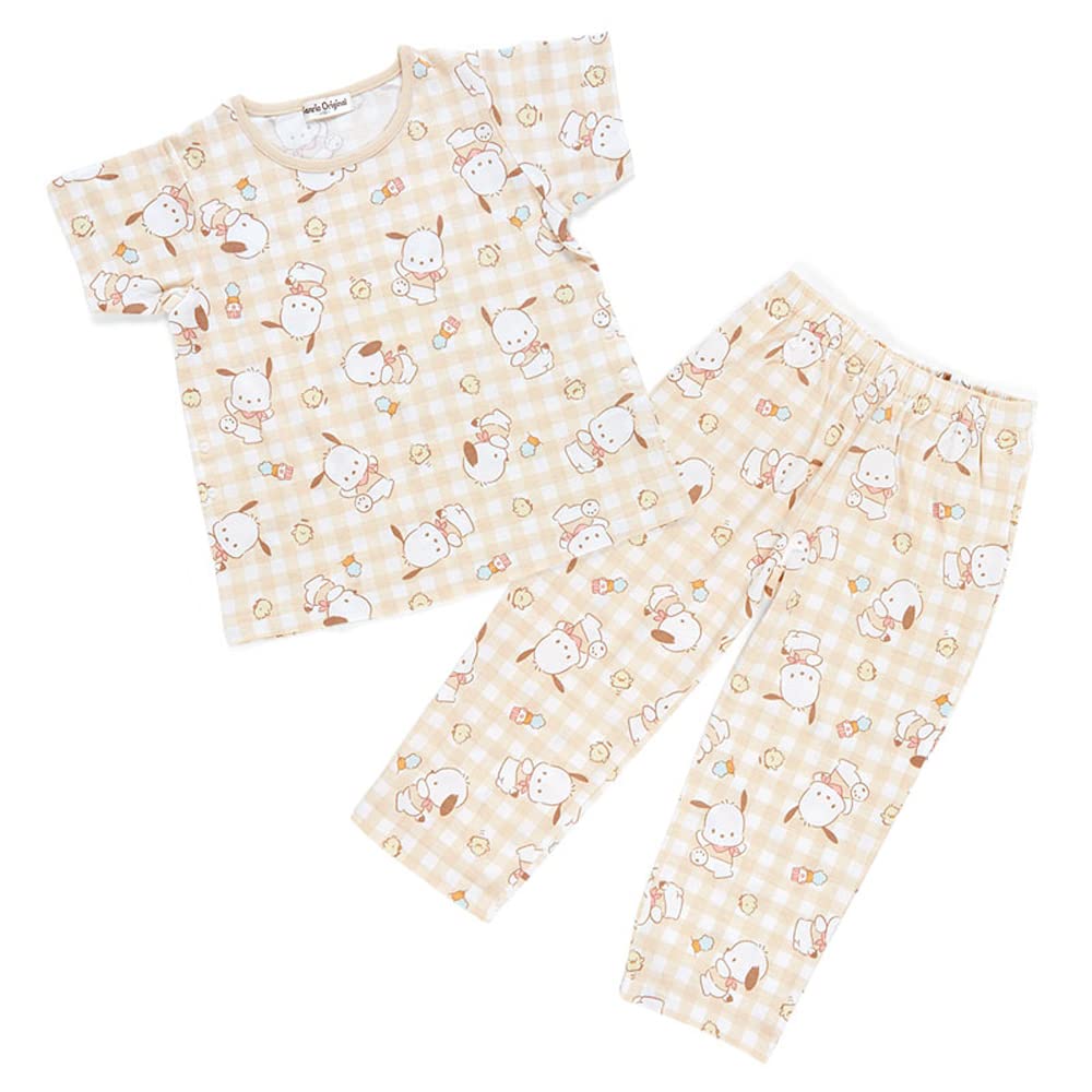Sanrio Pochacco Short Sleeve Pajamas Snap 100cm 709832 Kids' (with Buttons)