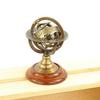 Zodiac Armillary Brass Sphere Globe Wooden Display  Pirate Ship Decor