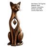 Bookshelf Decor Items Vintage Distressed Cat Figurine, Rustic Animal Statue for Desk Shelf Home Resin Decor, Handcrafted Retro Style Ornament, Unique