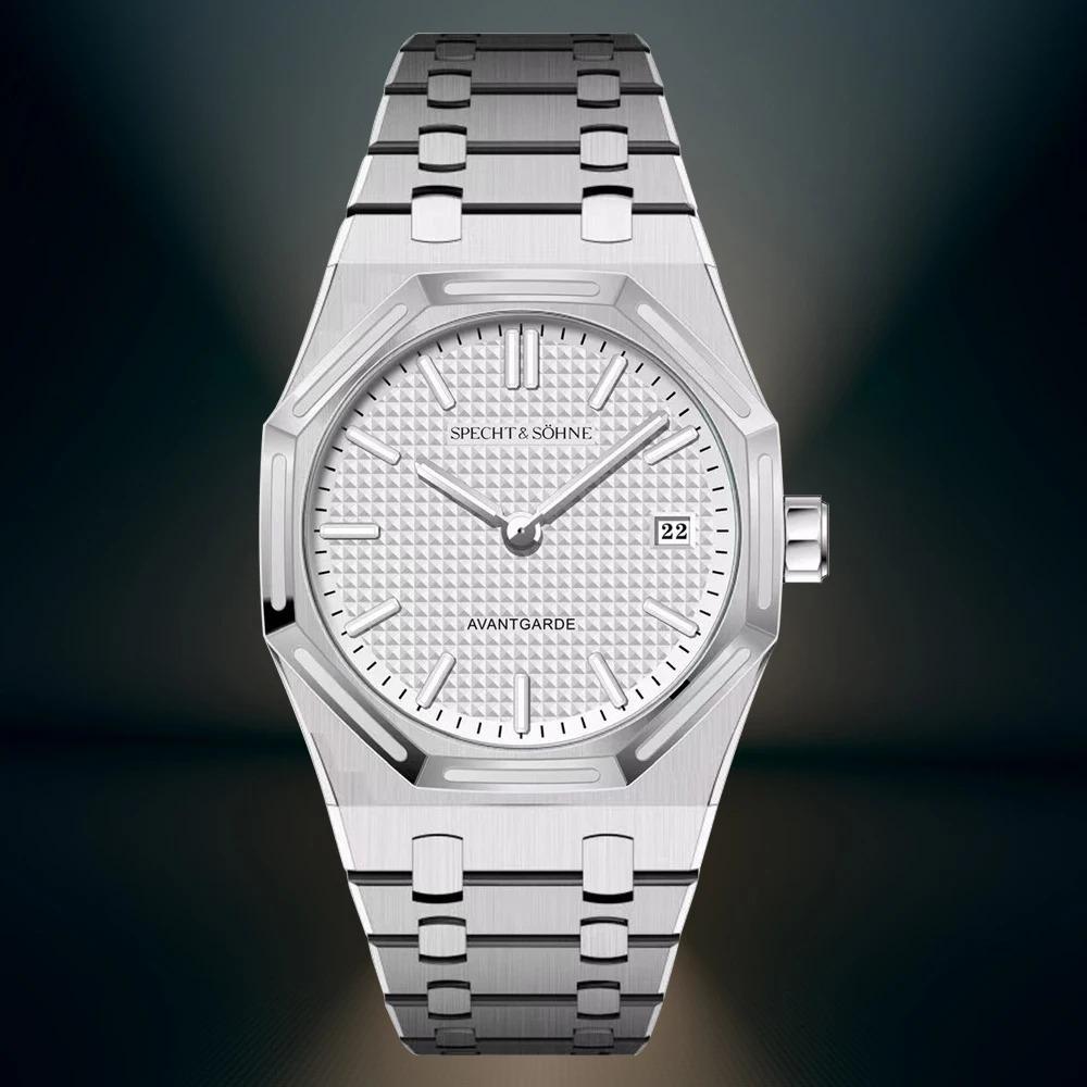 Дропшиппинг 2025 Самые продаваемые часы Specht & Söhne Salmon Мужские кварцевые спортивные часы Водонепроницаемость 50 м Ультратонкие наручные часы для мужчин