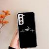 Motorcycle Heartbeat Clear Phone Cases for Samsung S26 Ultra Galaxy S25 Edge S24 S23 FE S21 Plus S20 S22 S10 Cover Patterned Com