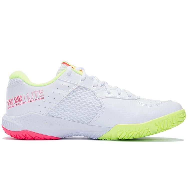 Li Ning Thunder LITE Износостойкие Низкие Бадминтонные Кроссовки Унисекс Стандартные Белые AYTS020-5