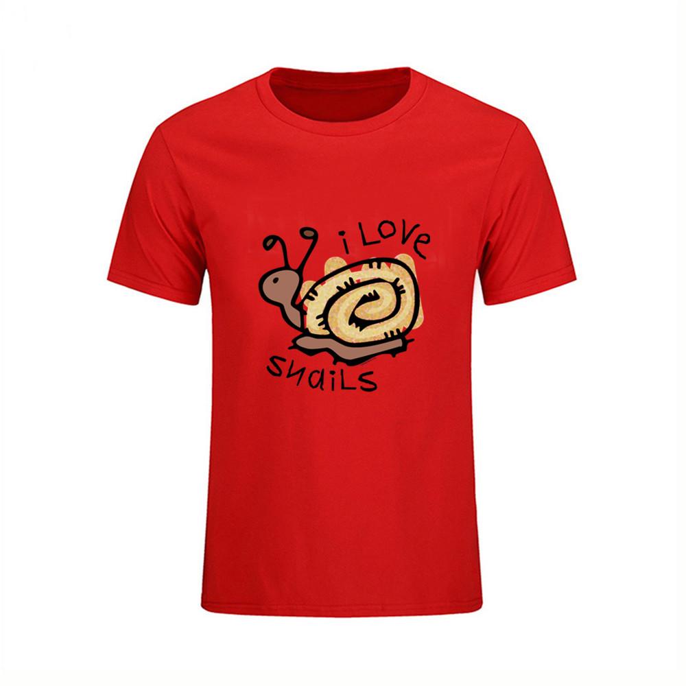 I Love Snails Italy National Treasures Alfa T Shirt Men White Casual Breathable Plus Size Tee