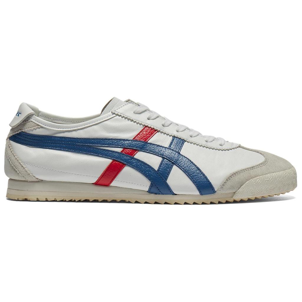 ONITSUKA TIGER MEXICO 66 Нескользящие Устойчивые к истиранию Низкие Повседневные Кроссовки Унисекс Белый Синий 1183C319-100