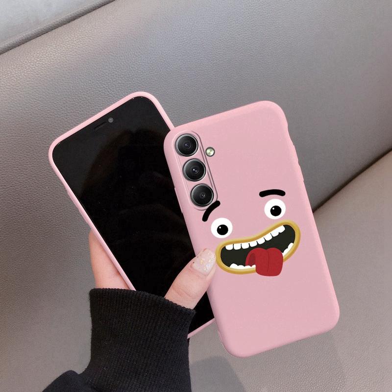 Funny Patterned Soft Silicone Case For Samsung M35 A55 Xiaomi Redmi Note 13 Poco C65 iPhone 15 Huawei Honor Realme Camera Protective Shockproof Cover