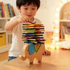 Wooden Childrens Balance Beam Toy With Colorful Blocks For Early Education Development