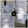 Trendy Denim Shorts For Men Summer Style Thin Fit Hip Hop Brand Ins Small Group Medium Length Trousers