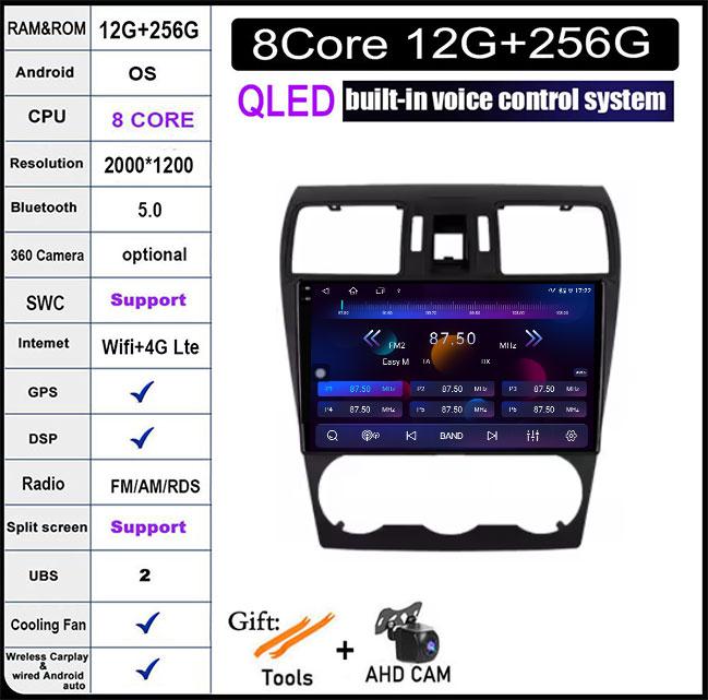 9 дюймов для Subaru Forester 4 SJ XV WRX 2012-2015 DSP Android 14 автомобильный радиоприемник мультимедиа видеоплеер навигация стерео GPS монитор