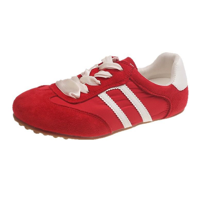 Женские немецкие тренировочные туфли на тонкой подошве, кожаные, с внутренней танкеткой, новая расцветка 2025, на шнуровке, туфли Forrest Gump, универсальные спортивные и для отдыха, с застежкой boa