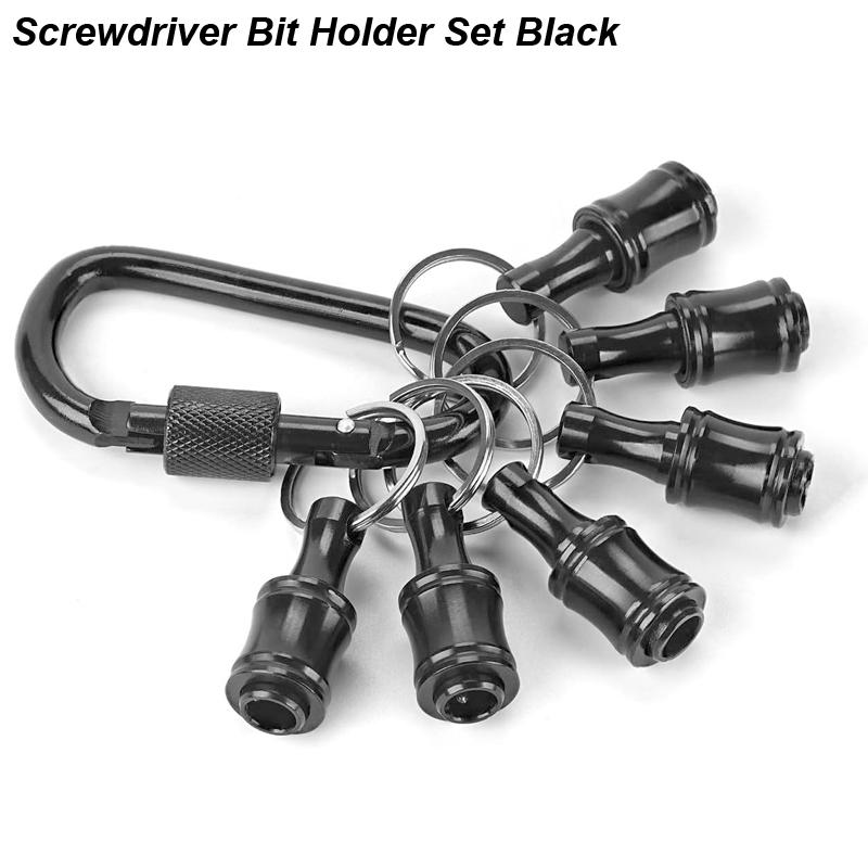 Держатель бит-отверток с карабином 1/4 шестигранный хвостовик быстросъемный удлинитель винтовой адаптер насадка небольшой инструмент