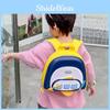 Toddler Double Shoulder Backpack With Cartoon Airplane Pattern And Padded Straps For Preschool