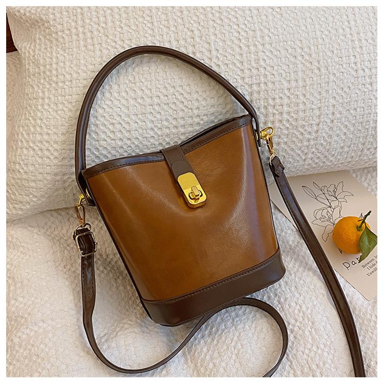 Сумки Женские сумки-ведра в стиле ретро Нишевые сумки Универсальные женские сумки Сумки через плечо Сумки через плечо