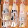 Bag Storage Rack: Dustproof Hanging Organizer for Bedroom Wardrobe & Dormitory Doors