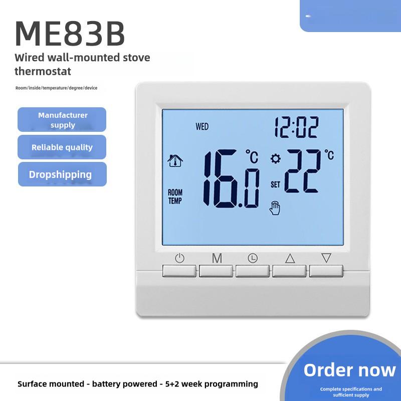 Программируемый контроллер температуры комнатный термостат цифровой ЖК-дисплей сенсорный экран контроллер напольное отопление газовый котел
