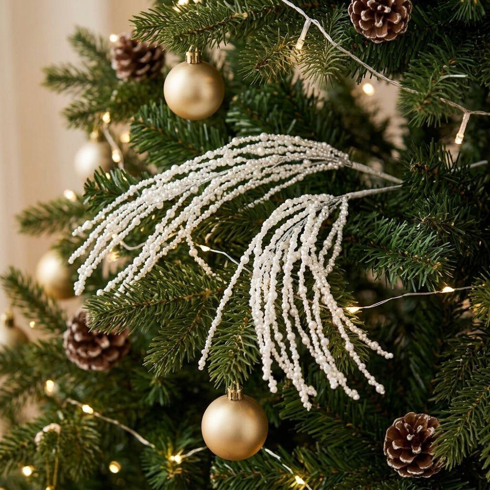 Glitter Finish Christmas Crystal Spray Pick Artificial Christmas Spray Holiday Wedding Decor