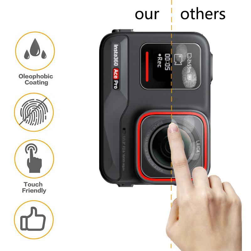 For Insta360 Ace Pro 9H Tempered Glass Film 60M Dive Case Waterproof Housing Portable Mini Bag for Insta360 Ace Pro Accessories
