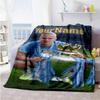 Manchester City Customize Your Name Blanket Multi-purpose Customizable Blanket Soft & Cozy for Living Room Office Chair Office Picnics All-Season Use
