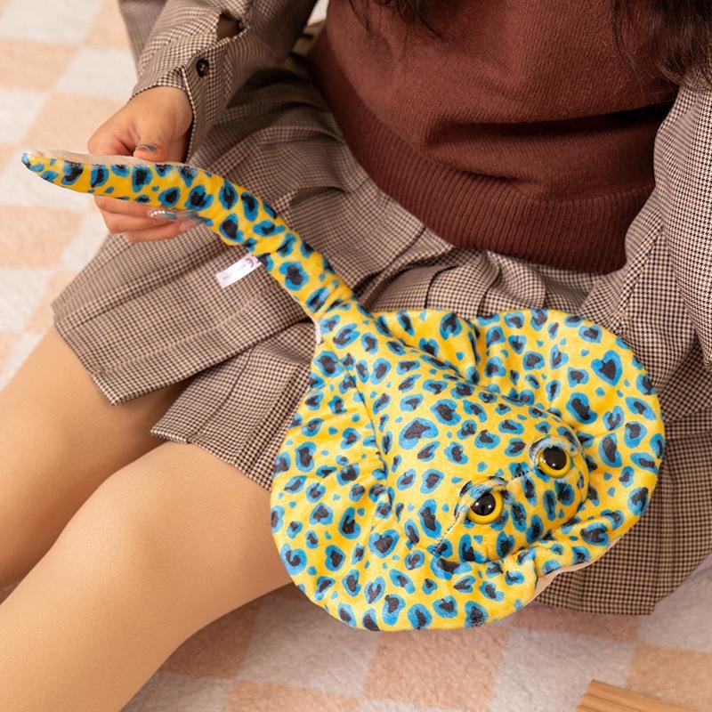 Realistic Octopus Plush Toy Colorful Leopard Pattern Squishy Stress Relief Gag Gift Stingray Starfish Compressed