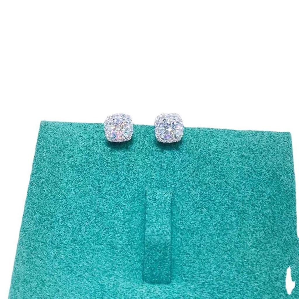 Women's Fashion Zircon Pendant, Earrings, and Ring Set - Trendy Three-Piece Square Design