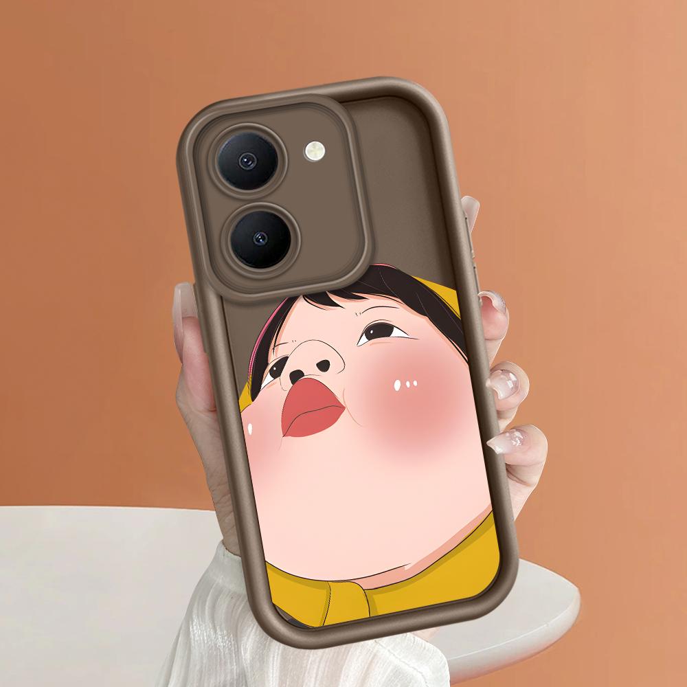 Мягкие силиконовые квадратные лестницы с мультяшным узором, полное покрытие, защита камеры, противоударный чехол для iPhone Infinix Tecno Vivo