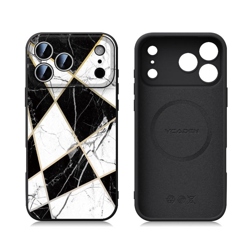 Чехол из жидкого силикона с акварельным мраморным рисунком для iPhone 17 18 Pro Max, магнитный для MagSafe, мягкая крышка для iPhone 16 15 14 13 Pro Max