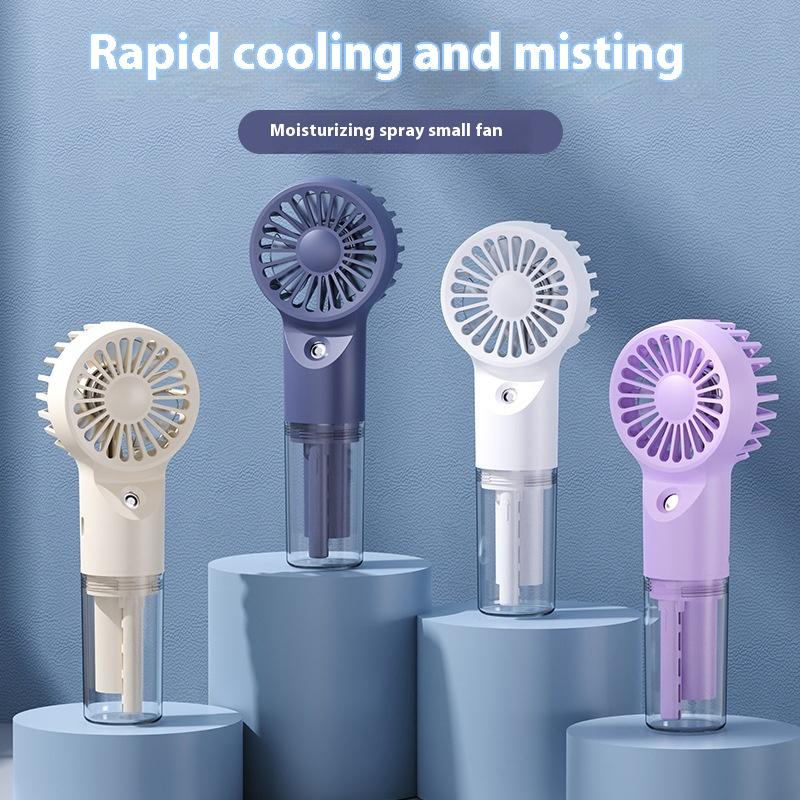 Mini Handheld Humidifier Fan Portable Mist Fan Usb Rechargeable Battery Fast Charging Water Spray Hand Fan With Humidifier